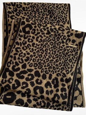 Michael Kors Leopard Knit Infinity Scarf
